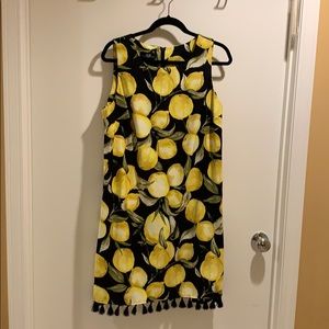 Fun Lemon print shift dress